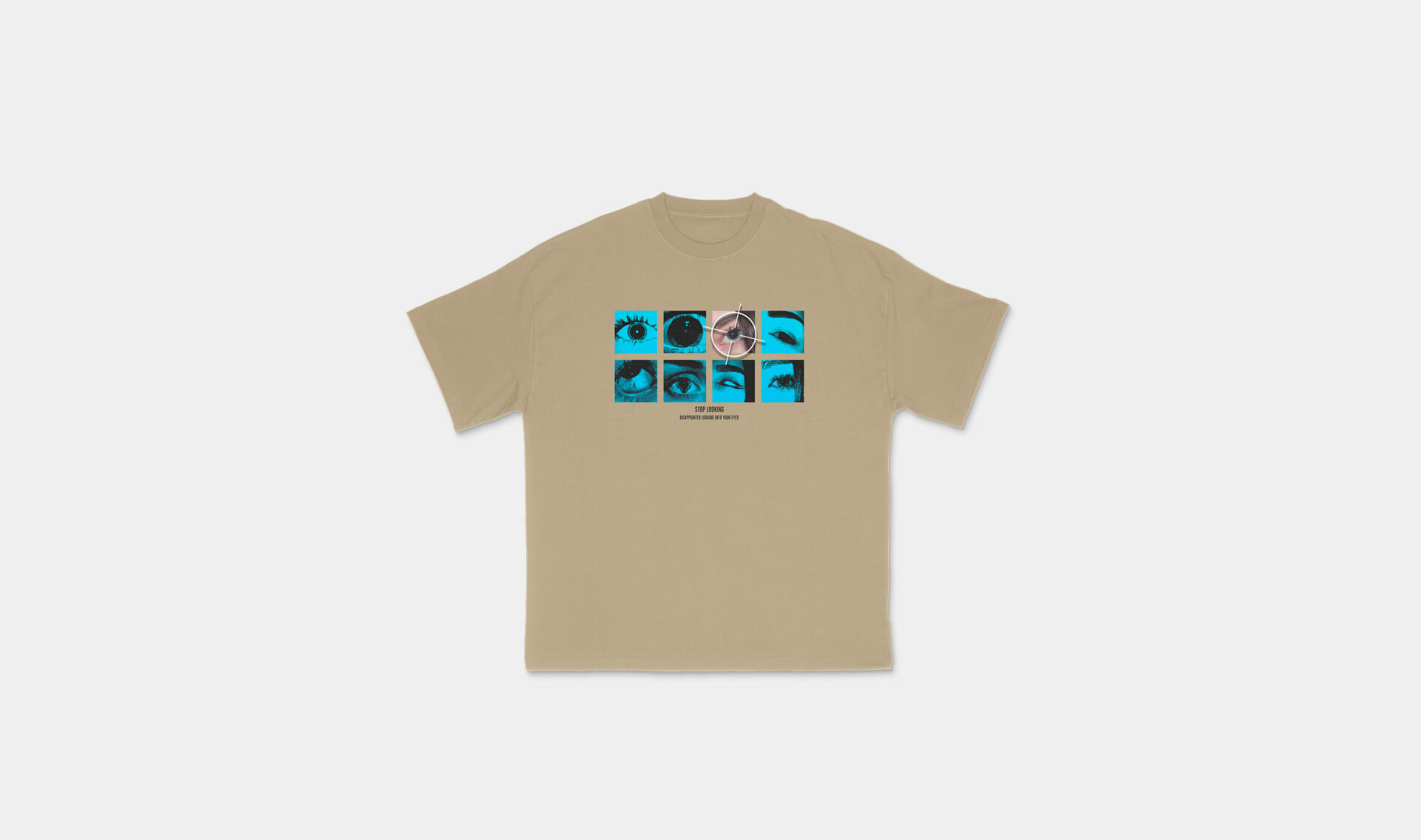 Eye Madness T-shirt Beige