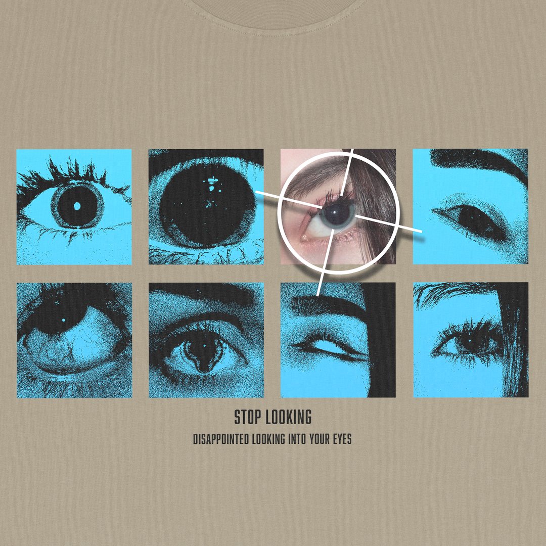 Eye Madness T-shirt Beige