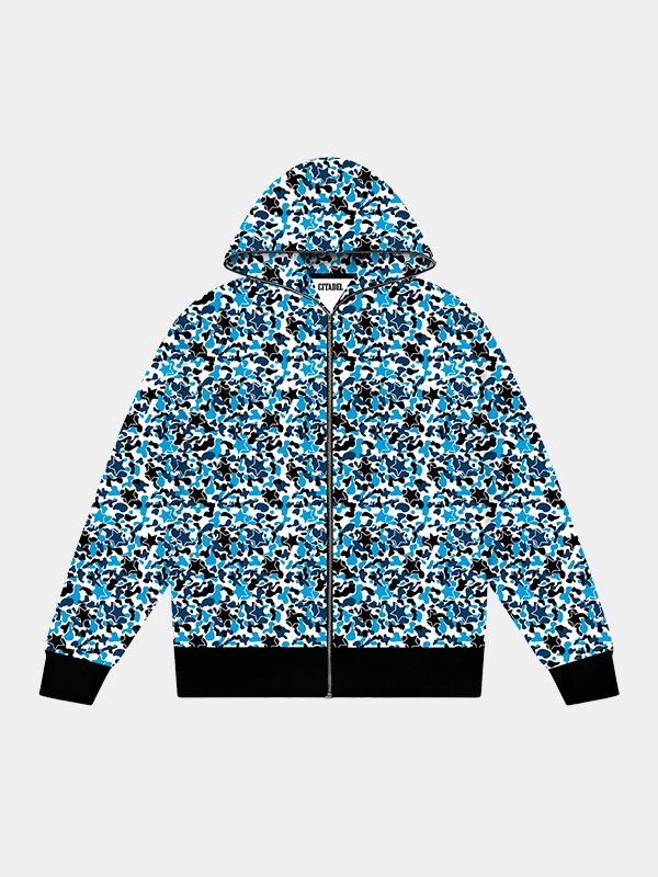 Star Camo Zip Hoodie
