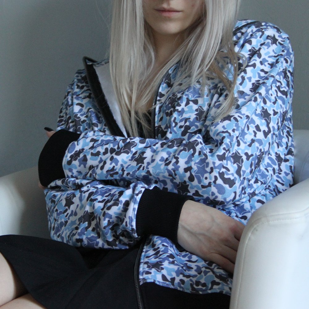 Star Camo Zip Hoodie